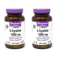 BlueBonnet 블루보넷 L-라이신 1000mg, 2개, 100정