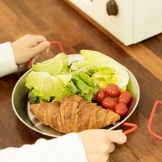 손잡이 플레이트 디저트트레이 디저트플레이트, M, 1개