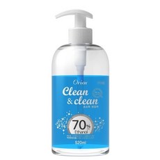 오릭스 (Oriox) Clean&Clean 손소독 청결제 520ml 에탄올 70% 의약외품 / 손소독제 손세정제 손소독젤, 24개