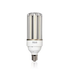 포커스 LED 보안등 파워램프 55W E39 투명, 1개, 주광색