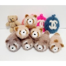 귀여운 너구리 수세미 라쿤수세미 선물용수세미 단체선물 코바늘 수제 수세미, 브라운, 1개