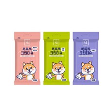 브리더랩 국내산 똑똑똑 크린티슈 3종 30매입 눈물자국 귀세정 엉덩이 발바닥 반려동물티슈, 귀세정 1팩(30매), 1개