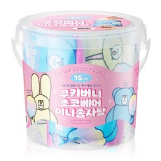 쿠키버니 초코베어 미니솜사탕 (4g x15입), 1개, 60g