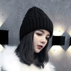 모자녀 비니 학생 겨울 패션 스냅백 냉모에 두꺼운 털모자JJk0V1