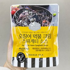 오징어먹물크림스파게티소스 180g x 3개, 단품