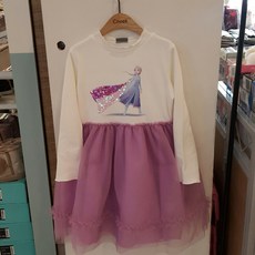 치크 아동 여아 ''겨울왕국''엘사 융기모 원피스