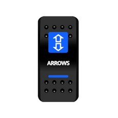 커버 캡 전용 1 PC 블루 렌즈 창 라벨 로커 스위치 캡 자동차 보트 ARB Carling RV 버스 스위치 방수 자동차 부품, 1개