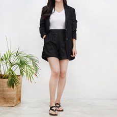 KYI 린넨여자자켓반바지세트 80131set