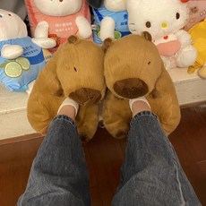 534. 카피바라 슬리퍼 - 수족냉증 있는 여친에게 선물하면 딱인 슬리퍼
