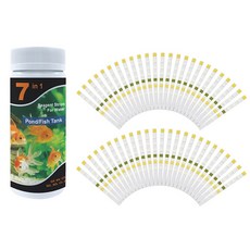50/100PCS 7 in 1 수족관 테스트 스트립 어항 테스트 세트 담수 소금물 수족관 물 테스트에서 PH 품질을 감지합니다, 1