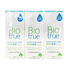 바슈롬 바이오트루 다목적 렌즈관리용액 500ML x 3개 렌즈케이스3개 코스트코