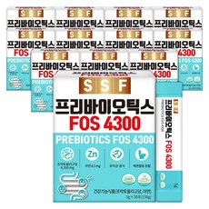 순수식품 프리바이오틱스 FOS4300 12박스(360포) 아연 프락토올리고당, 360개, 5g