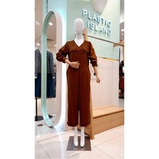 W몰 플라스틱아일랜드 아웃 포켓 점프슈트 PL3WP461