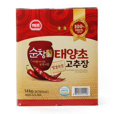 순창궁 태양초 고추장, 14kg, 1개