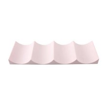 플라스틱 와인 보관 랙 쌓을 수 있는 병 거치대 캐비닛 카운터 및 샴페인 벽 스탠드, Light pink, 1개
