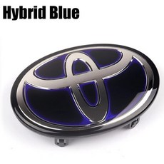 ABS 3D 교체 자동차 전면 그릴 배지 RAV4 캠리 하이랜더 IZOA CHR 로고 하이브리드 광택 엠블럼 수정 1