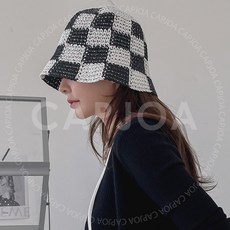 체커보드모자