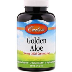 Carlson Labs 칼슨 랩 Golden Aloe 100mg 소프트젤 180정, 1개, 1