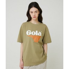 GOLA 골라 COLOR BIG LOGO T-SHIRTS KHAKI