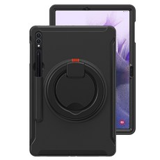 스냅케이스 갤럭시탭S9플러스 S8+ S7+ 마카롱 아머 케이스, 블랙