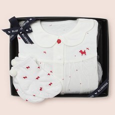 블루독베이비 [블루독베이비]RD도기B.I카라7부우주복+도기BI폼폼양말SET