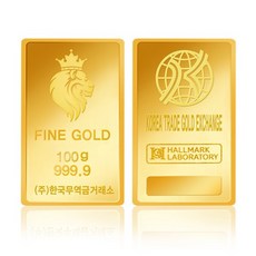 24k 순금 100g 금테크 999.9 한국무역금거래소 골드바