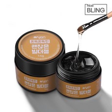쫀득 쫀쫀한 쉬운 핸들링 네일 아트 볼륨 연장 앤리안 괜찮은 빌더젤, 괜찮은 짝꿍젤, 1개, 14g