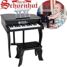 Schoenhut 베이비 미니 그랜드 피아노 30키 3005B 토이 장난감 블랙