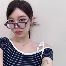 하리몽드 남녀공용 원형 젤리 뿔테 안경테 5color