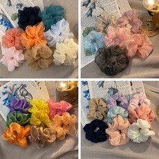 아워버드 곱창 머리끈 아이유 강민경 제니 헤어 밴드 슈슈 스크런치 30color