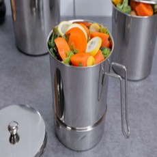 음 쓰레기통 2L 스텐휴지통, 1개