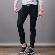 스댕클럽 남성용 스판 히든밴드 생지 청바지 SJM9984