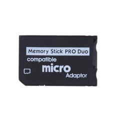 메모리스틱 프로 듀오 MS PRO DUO 싱글슬롯 메모리 변환 어댑터 컨버터 PSP, 블랙(싱글슬롯), 메모리스틱 프로 듀어 어댑터, 1개