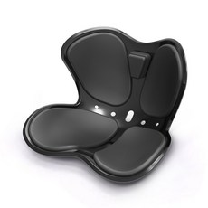 커블체어 자세교정의자 와이더 손연재의자 허리디스크 의자, 블랙 + 허리척추의자