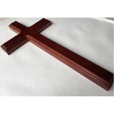 대형 십자가 벽걸이 장식 나무 80cm 90cm 100cm, 60 cm마호가니