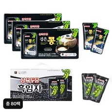 삼육두유 검은콩과칼슘 190ml 20팩 3박스 + 삼육두유 흑임자 190ml 20팩 1박스