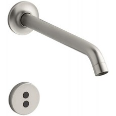 KOHLER K-T11837-VS 8-1 / 4 "주둥이가있는 순수 벽걸이 수전 Insight Technology Vibrant Stainless, 단일옵션