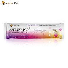 Apibuzz Apifluva Pro 플루발리네이트 80 스몰 스트립 안티 진드기 치료 바로아 방제 꿀벌 약 양봉, 2개