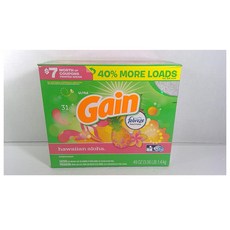 Gain Laundry Detergent Powder Hawaiian Aloha 게인 울트라 오리지날 가루세탁세제 하와이안 알로하 49oz