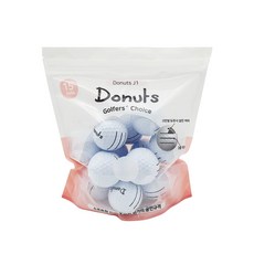 도너츠 J1 골프공 정품볼 2피스 42.6mm, 화이트, 15개입, 1세트 화이트, 15개입, 1개