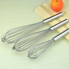 휘핑기 두꺼운 네모난손잡이 거품기 수동 녹슬지않음 반죽 반죽기 빅빅사이즈 스테인리스 가정용 방망이, T04-16inch40cm