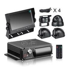 SD 모바일 Dvr 자동차 비디오 녹음기 MDVR 4x1080P AHD 전방 후방 뷰 백업 카메라 7 인치 모니터 트럭 택시용 자동차 DVR, 2.128G SD CARD - mdvr