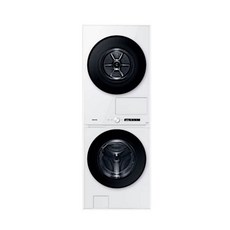 [삼성] 비스포크 일체형 세탁기 (21 kg + 17 kg) 원바디 WF2117HCWWC 화이트
