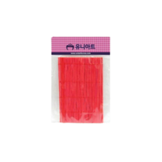 유니아트 핫바스틱, 빨강, 50개