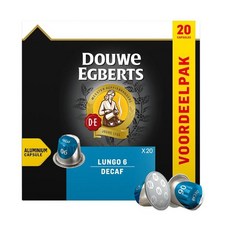 Douwe Egberts Lungo 6 Decaffeinated 다우에 에그버츠 룽고 6 디카페인 20 팟 네스프레소 2팩