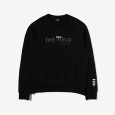휠라 남여 공용 TEAM FILA LOGO LETTERING 맨투맨 FS2POD1201X BLK