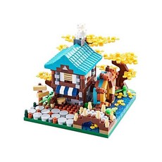 Botanicle Collection Sakura Tree House Micro Blocks Building Set for Adults Toy Friendship Windmill, Spring and Summer, one option, 1개