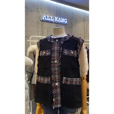 [ALL KANG] 올강 데일리 트위드 조끼(AKYMFVT0001)