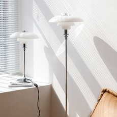 루이스폴센 PH 3/2 장스탠드 거실 스탠드 인테리어 조명 LED 전구 포함, 크롬-삼색변환 램프