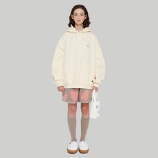 Bear Patch Hoodie (기모)_Cream